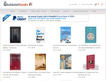Tablet Screenshot of kabbalahbooks.info